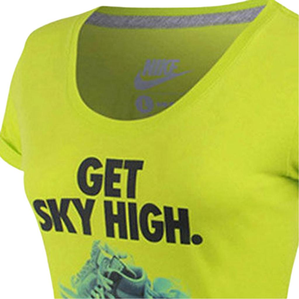Nike Casual Sports Moisture-Wicking Breathable Short Sleeve T-Shirt Women Tops Olive-Green 649319-303