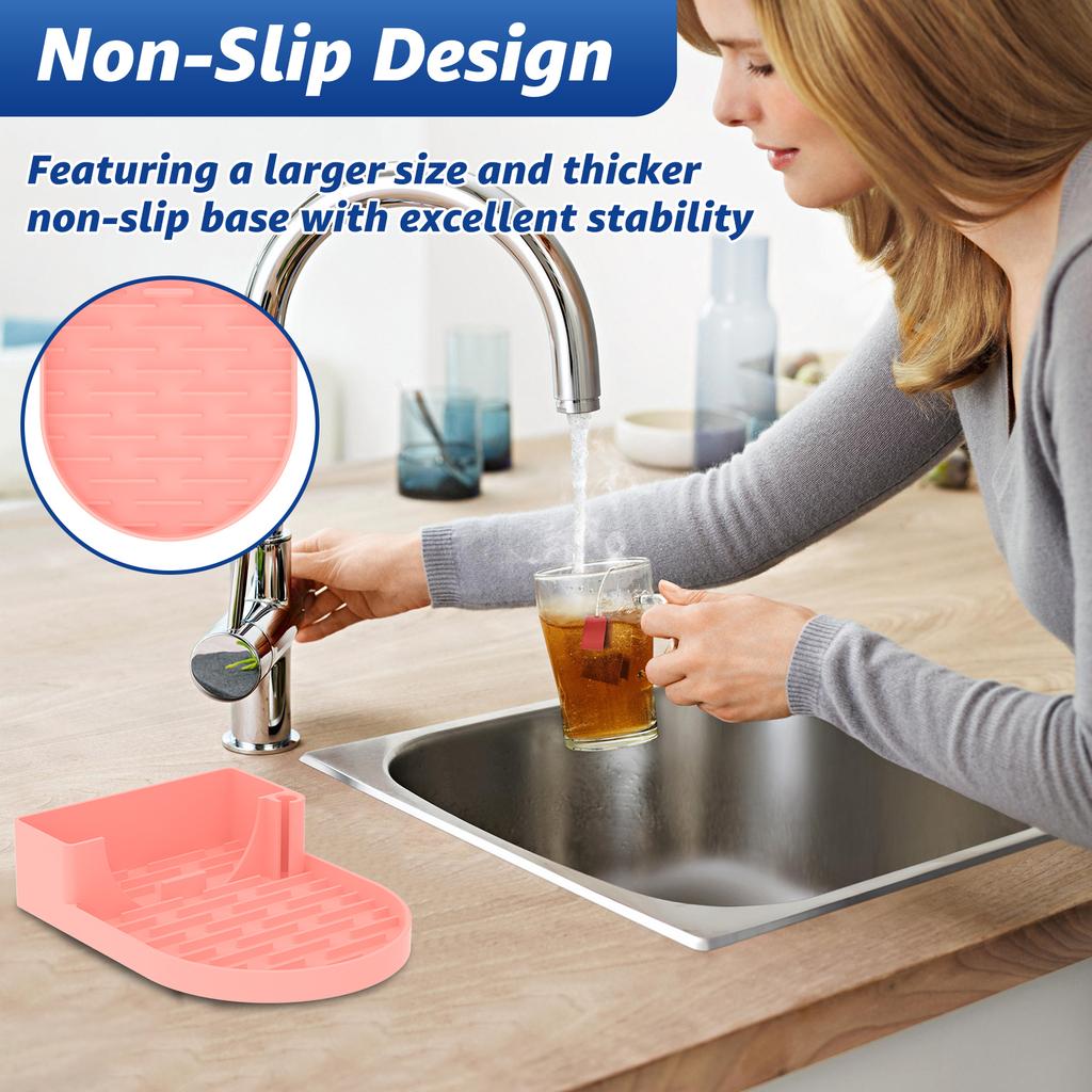 3Pcs Silicone Bottle Drain Rack Nonslip Water Bottle Drying Rack Portable Water Cup Accessories Space-Saving Kitchen Organizer