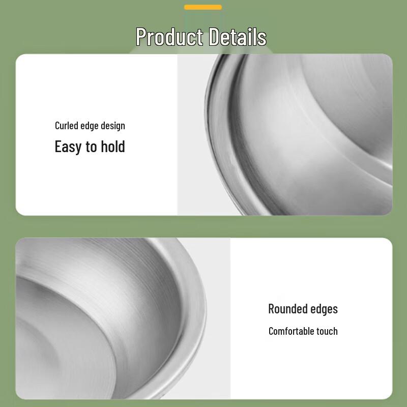 CHAHUA Rund middagstallrik i 304 rostfritt stål