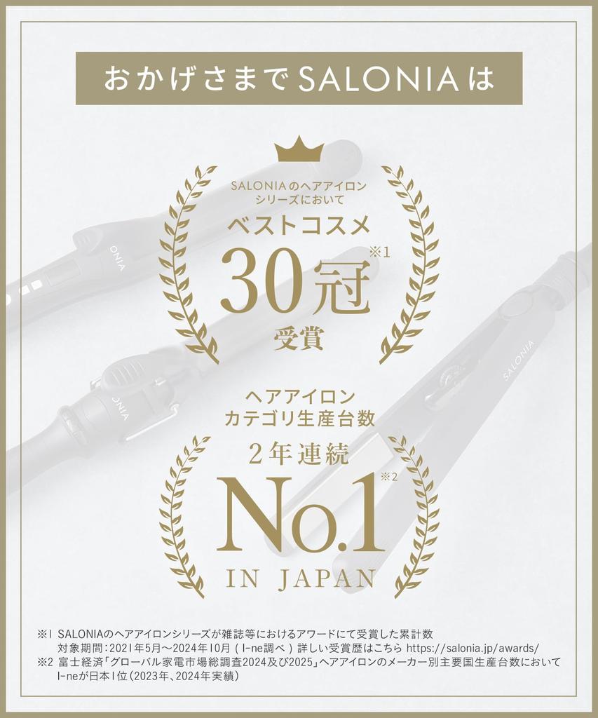 SALONIA Black Straightening with International Compatible SL-004S Iron/Hair Iron, 24mm, Heat-Resistant Pouch,