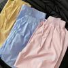 Striped Lazy Style Wide-leg Pants Vintage Summer Fresh Loose Thin Floor-length Casual Trousers Women