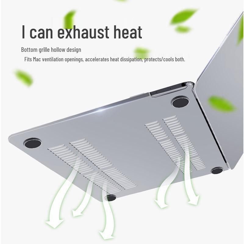 Apple Laptop Shell: Transparent, Lightweight, Protective Cover for MacBook Pro/Air
