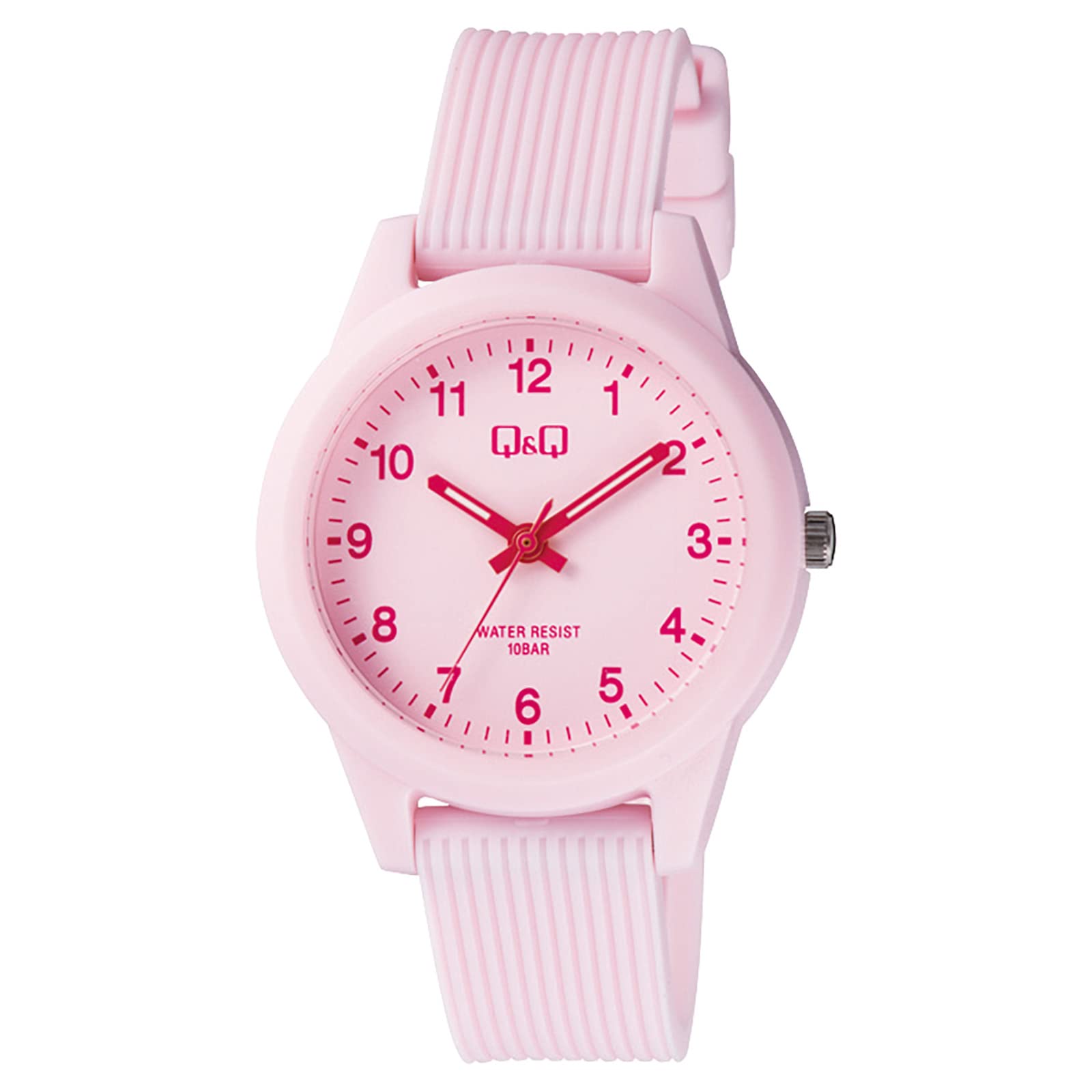 

[Cue and Cue] Wristwatch Analog Color Watch Waterproof Urethane Belt V01A-022VK Women s Pink