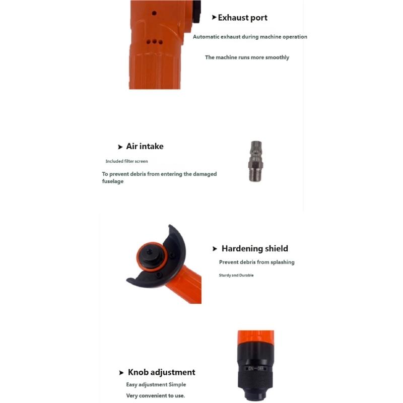 Professional Air Angled Grinding Tool Air Angled Grinder Wheel Pneumatic Polisher Portable Grinding Tool 15000rpm