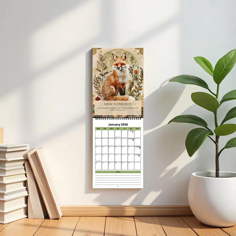2026 Calendar Dark Magical 12-Month Monthly Planner Hanging Schedule For Home Decorative Bedroom Office School Wall Calendar