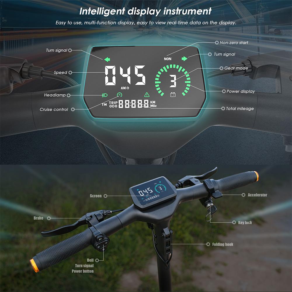 KuKirin A1 Electric Scooters Motor 800W 48V 13Ah Battery 45 Km/h Speed 45km Range 10 Inch Tyres