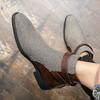 Size 38-48 Retro Classic Chelsea Boots for Men Casual Business Pointed Leather Shoes Luxury Designer Shoes Men Leather Original