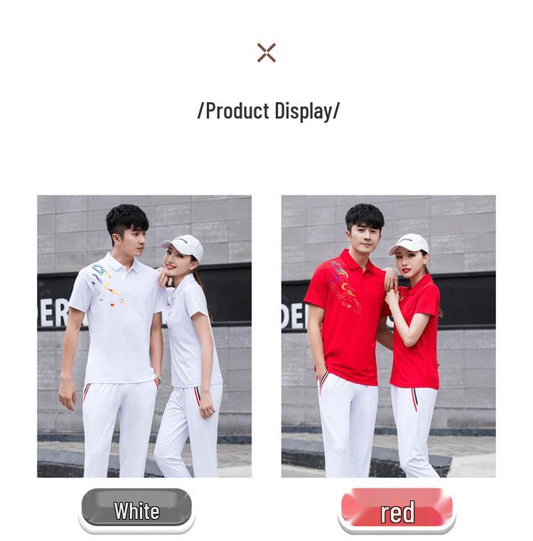 Unisex Quick-Dry Short Sleeve Polo Team Shirt for Couples with Custom Logo