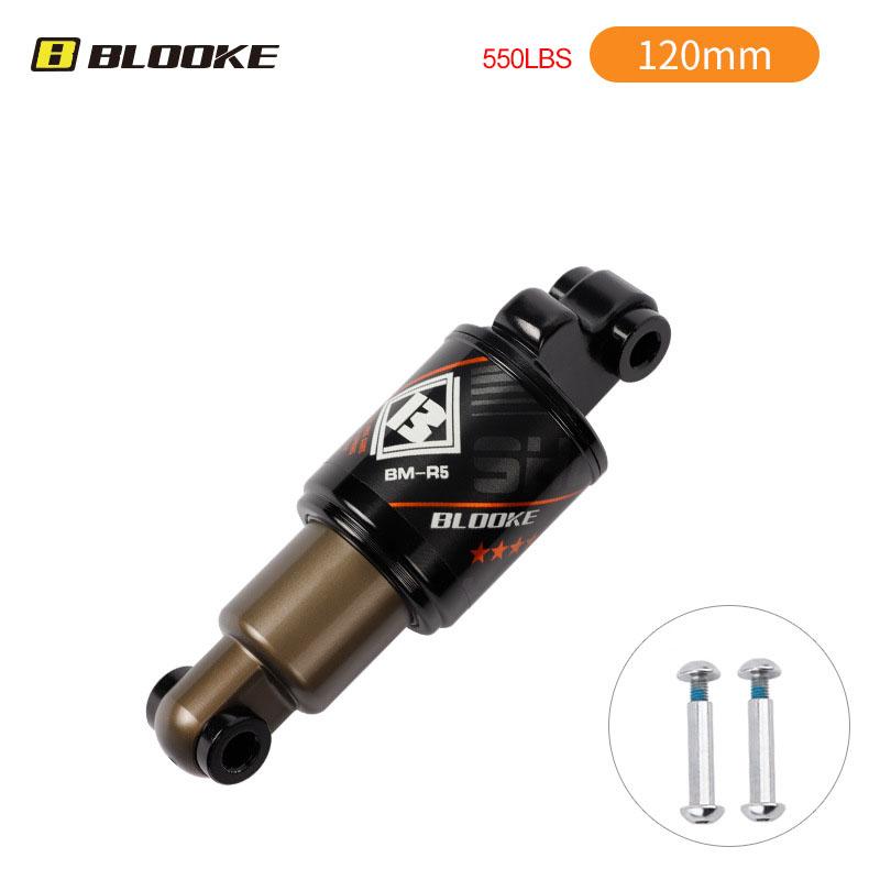 

Blooke Rear Front Shock 120 125 150 165 190 MM Oil Spring MTB Bike Absorber Suspension For M365 KUGOO Scooter Mountain Bicycle 120 mm 550 LBS