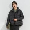 Women's Lightweight Brown Korean Style Down Jacket - Winter Outerwear