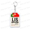 Plane Ticket Koffer Keyrings for Accessories Bag Key Chain Ring Jewelry Fans Gifts Travel Country Label Keychain Llaveros