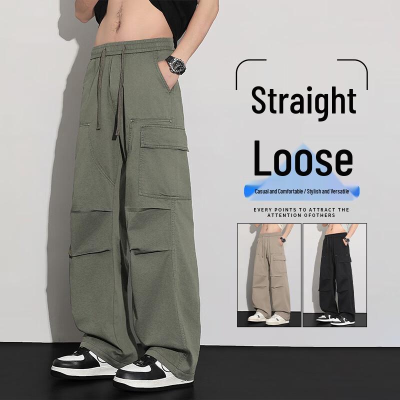 

Мужские рабочие брюки-карго VUUG из чистого хлопка, широкие 3XL