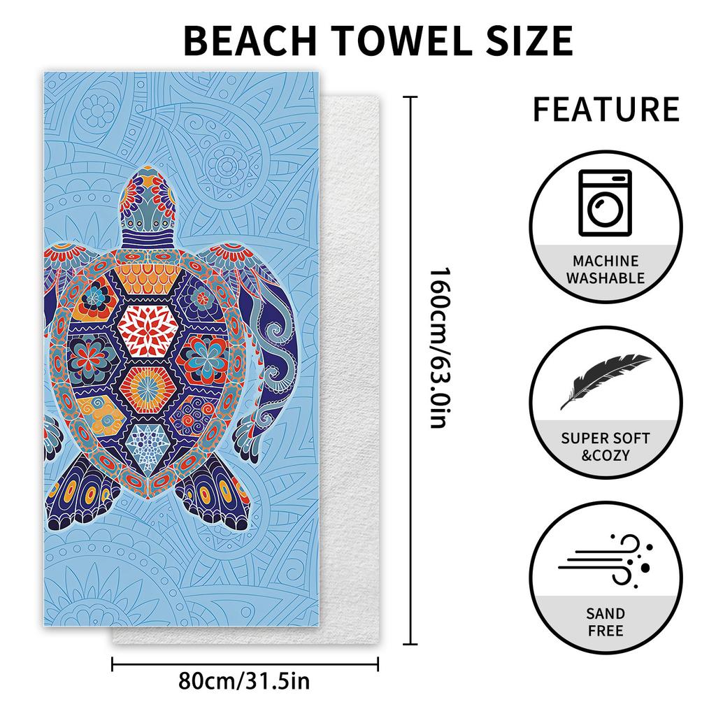 New, Double-sided Velvet Beach Towel, Support Surf Towel, Sports Towel.