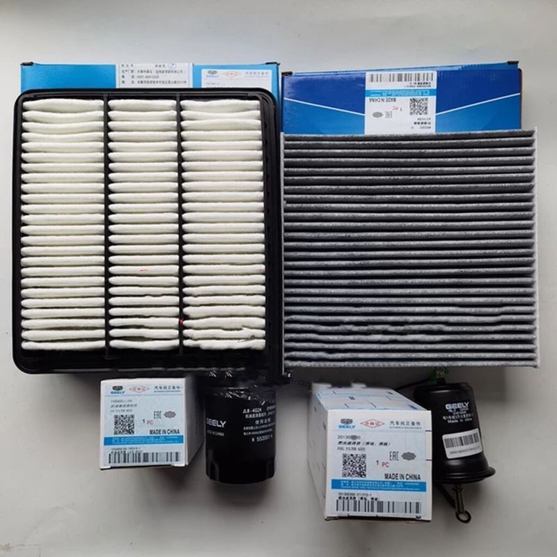 High Quality Air Filter Cabin Filter Oil Filter Fuel Filter 3/4 pcs/set Filter for Geely BOYUE Atlas Engine 2.4L