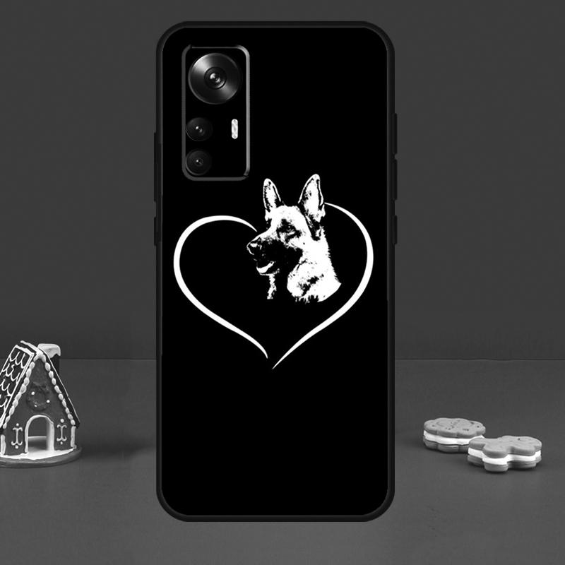 Cartoon German Shepherd Dog Case For Xiaomi 14 Ultra 11T 12T 13T Pro 12 13 Lite POCO X6 M6 Pro X3 X4 X5 M5s F3 F5 Cover