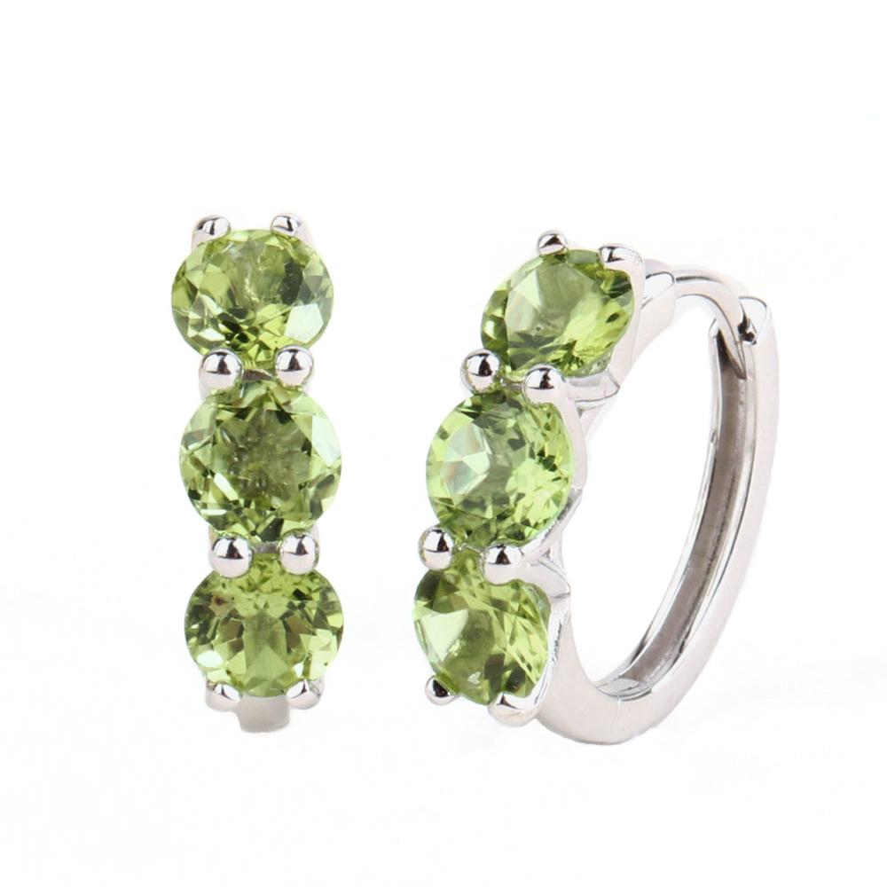 

Классические серьги-пусеты с натуральным перидотом круглой формы 6,0 мм, застежка, настоящий драгоценный камень, серебро 925 пробы, изысканные украшения для леди, подарки на день рождения, юбилей M белый