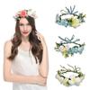Boho Flower Headband Garland Festival Wedding Bride Crown Hair Band Braided Hair Vine Headpiece Hair Accessories Hair Ornament