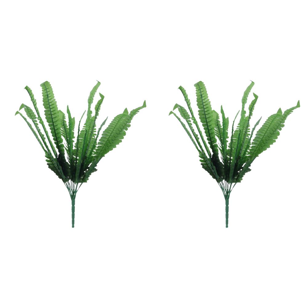 47/90cm Lifelike Artificial Boston Fern UV Resistant Large Artificial Ferns Fake Plants Greenery Home Garden Porch Summer Decor