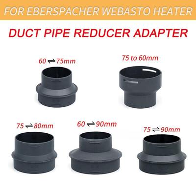 42/60/75/90mm Car Heater Ducting Reducer Hose Tube Connector For Eberspacher or Webasto Heater Ducting Pipe Joiner Connector