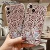 Phone Case: 2D Flat Design, Suitable for iPhone 18 17 16 15 14 13 Pro, Transparent Corner Protection Case, White-haired Fox Ears, Christmas and Hallow