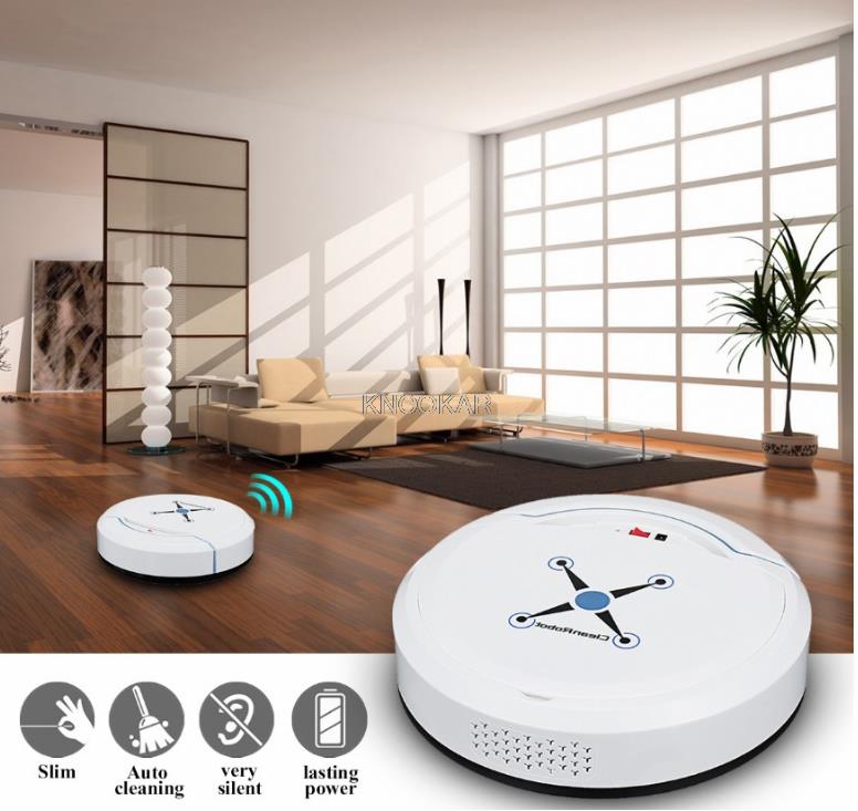 Automatic Smart Robot Vacuum Cleaner Small Vacuum Cleaners Sweeping Robot Floor Dirt Auto Home USB Rechargeable Cleaning Machine