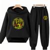 Children's Hoodie+Pants Black Children Cobra Stamp Coat Boys Girls Hoodie Tops Leisure Sweatshirt Toddler 3-12 Year Clothing
