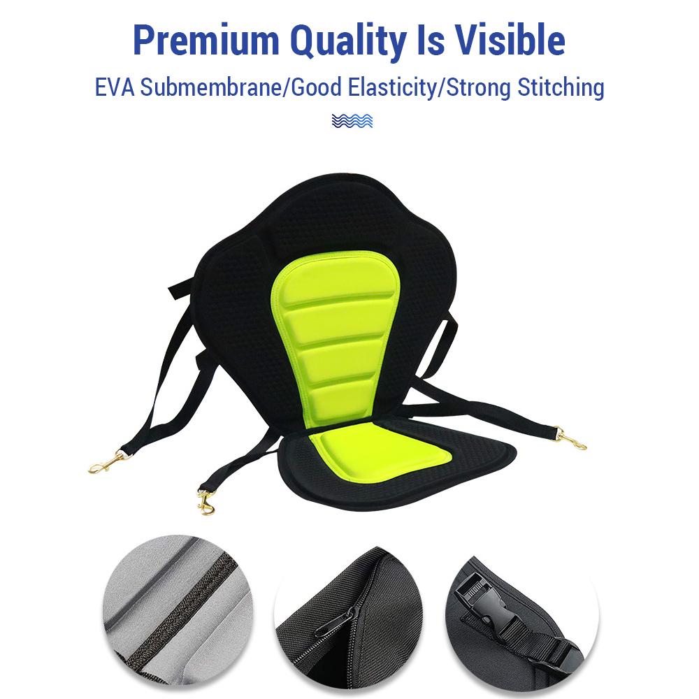 Kayak Seat Paddle Board Seat with Back Support Waterproof Padded Kayak Seat and Backrest with