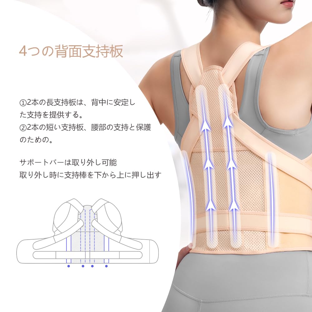 Posture Hunchback Back Wrapped Shoulder Breathable and Summer Unnoticeable Hunchback Supporter for Dig into Armpits Supporter, Belt, Supporter, Goods,