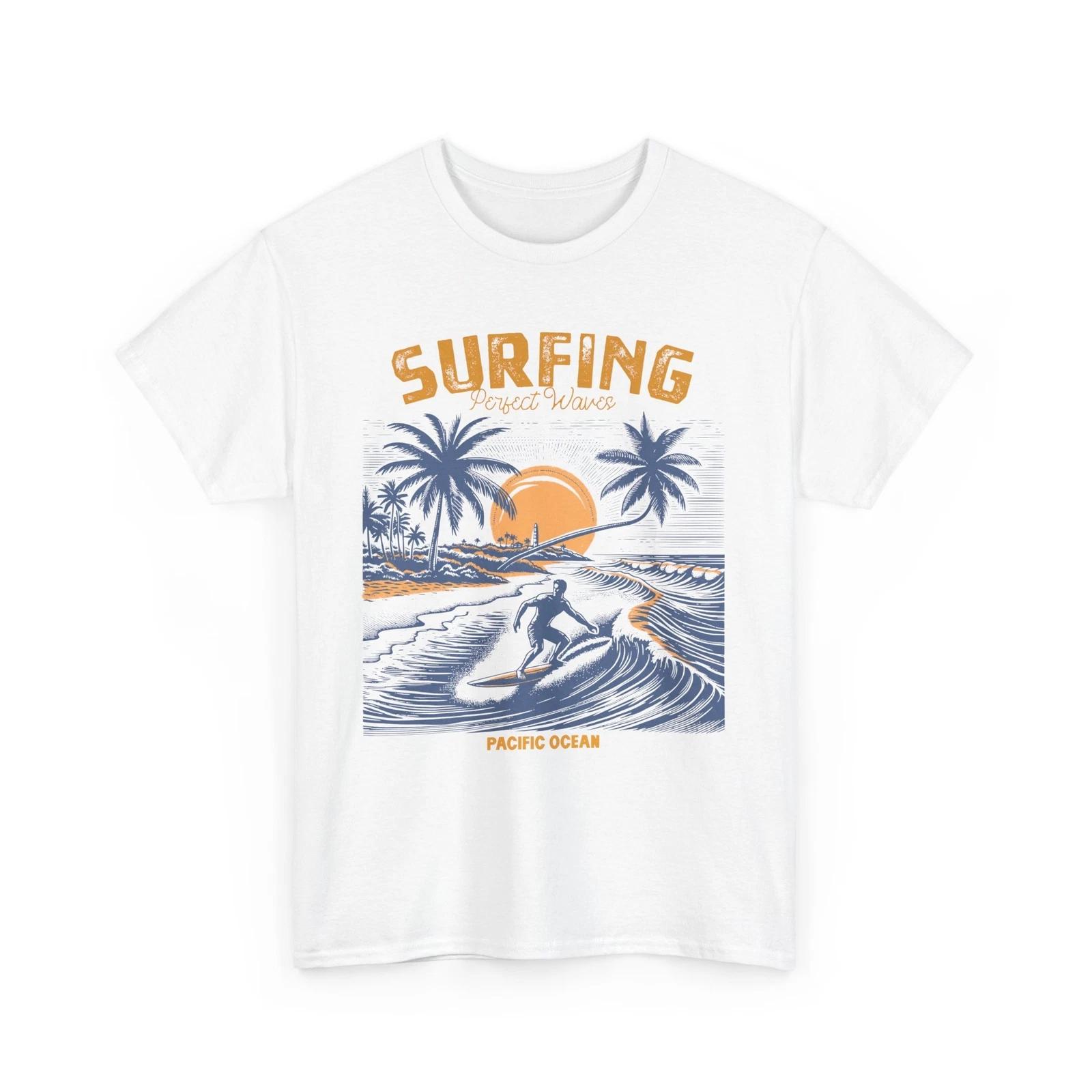 Beach Vibes Shirt | Summer Ocean Waves | Surfing - Perfect Waves - Pacific Ocean XL