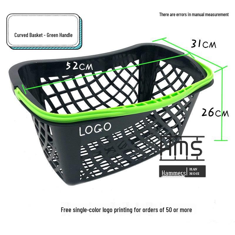 Thickened Handheld Plastic Shopping Basket - Suitable for Snacks, Household Vegetables, and Convenience Stores
