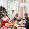Blosssound Let It Snow Winter Door Decorations Snowflake Wonderland Doorway Curtain Let It Snow Sign with Snowflake Hanging Door Streamers Holiday