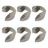 Leaf Napkin Rings Reusable Metal Napkin Holders Vintage Leaf Shaped Napkin Rings for Holiday