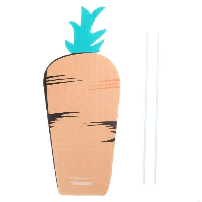 

Easter Garden Decoration Cartoon Rabbit Bunny Carrot Stakes Yard Sign Lawn Props X3UC