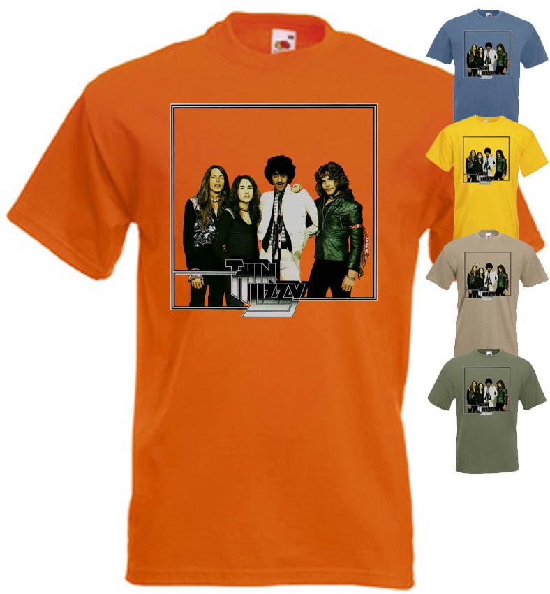 

26 Thin Lizzy - v26 T-shirt hard rock yellow orange olive khaki all sizes S-5XL Unisex T-Shirt XXXXL