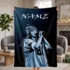 Billie eilish Custom Flannel Blankets Soft Warm Cozy Throws for Home Decor Holiday Gifts