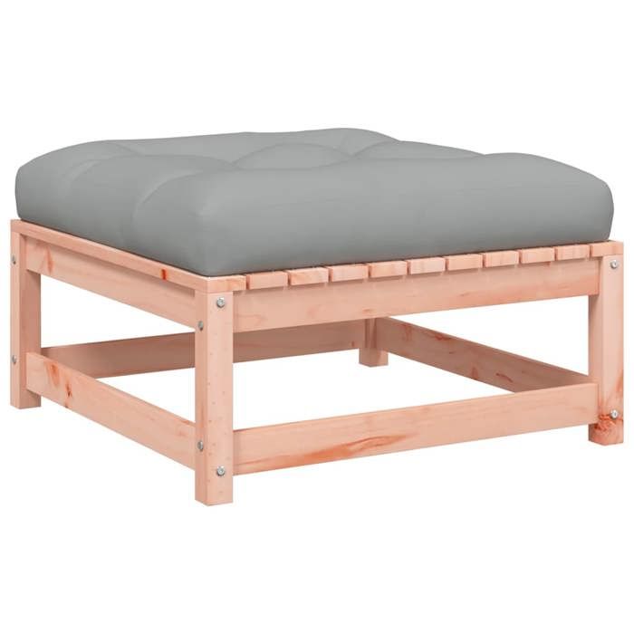 VidaXL Garden Footrest with Cushion, Coffee Table, Patio Stool Balcony Terrace Backyard Outdoor, Wood 838099