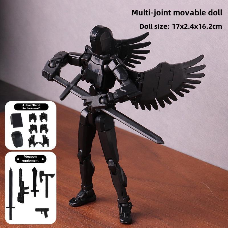 Lucky Doll: 13-Point Articulated 3D Printed Toy, 3rd Gen DIY Stress Relief Figure