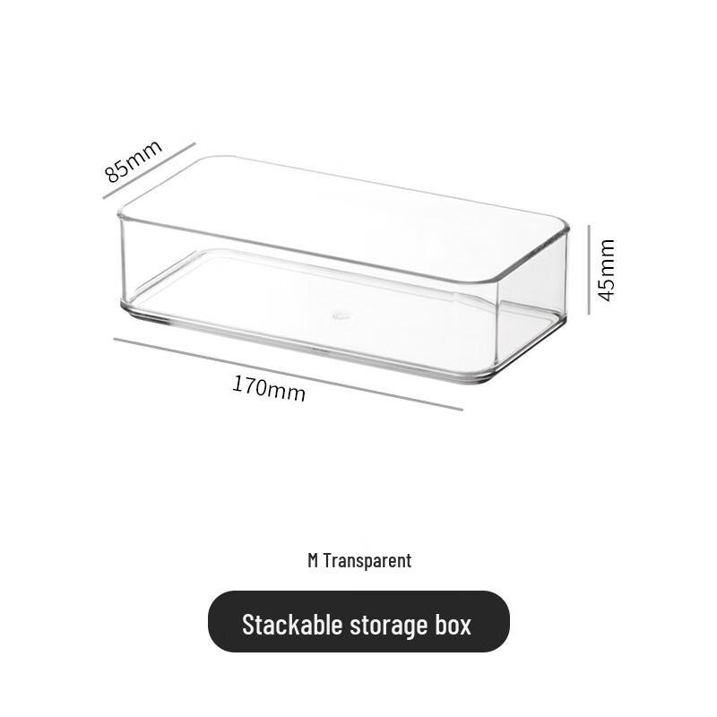 Transparent Divided Drawer Storage Box