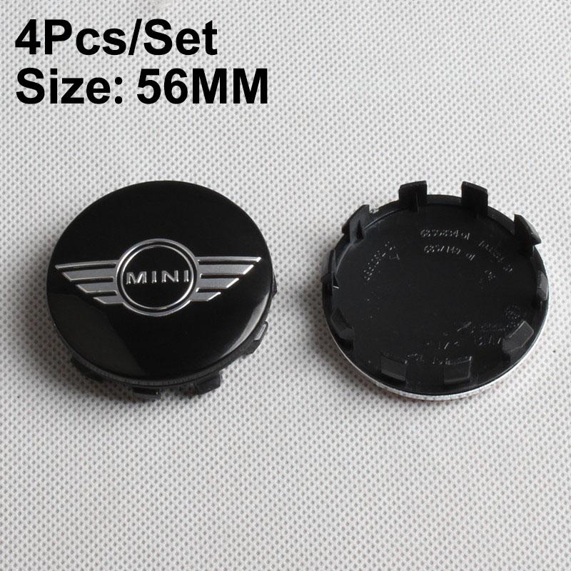 4Pcs 54MM 56MM Car Logo Wheel Center Hub Stickers Accessories For MINI One Cooper JCW Countryman Clubman Cabrio Paceman Coupe