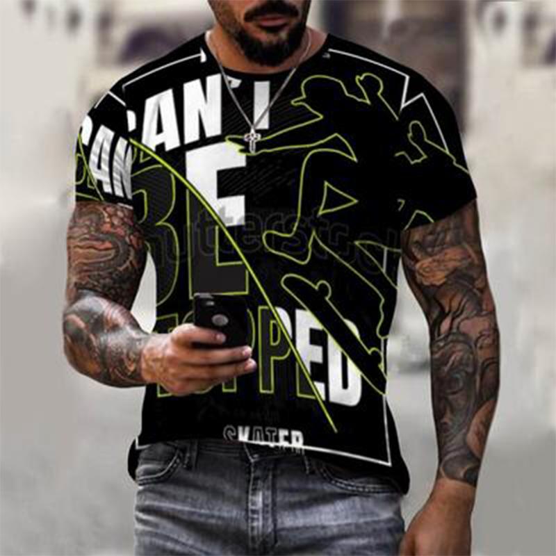 

Персонализированный и минималистичный принт на футболках, летний тренд, модный круглый вырез, короткий рукав, повседневный дух.