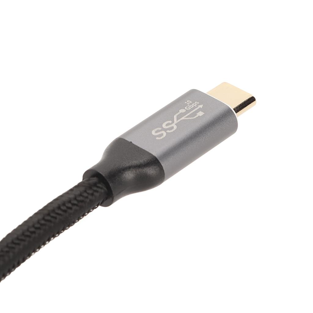 90 Degree USB C Cable 4K 60Hz Supports PD100W Type C 3.2 Gen2 Full Function USB C Fast Charging Cord for