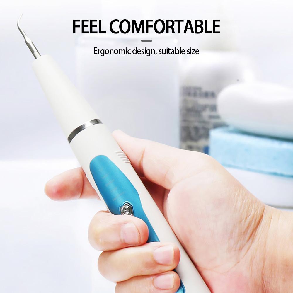Portable Dental Scaler Ultrasonic Calculus Remover Scaling Electric Sonic Remover Stains Tartar Plaque Teeth Whiting Cleaner