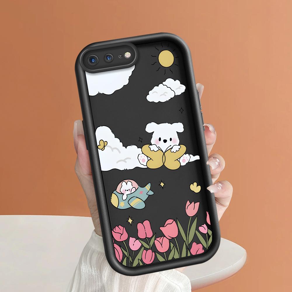 Lovely Cartoon Pattern Phone Case for iPhone Samsung Galaxy Xiaomi Redmi POCO HUAWEI Honor Shockproof Rubber Soft Flexible Cover Casing