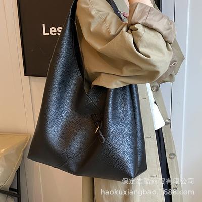 Retro High-end Bag Women's 2025 New Fashion Simple Shoulder Underarm Bag Commuter Tote Bag Big Bag