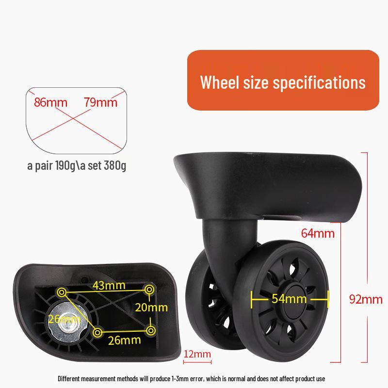 Universal Trolley Suitcase Replacement Wheels - Luggage Repair Accessories