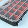 Kunststoff Schrauben Aufbewahrungsbox 15 Fächer Hardwareteile Aufbewahrungskoffer Werkzeugkasten Organizer Schraubendreher