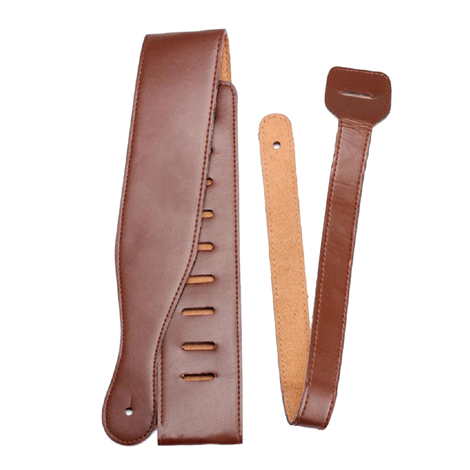 Guitar Strap Retro Bass Strap Accessory Adjustable Length Electric Guitar Acoustic Guitar коричневый