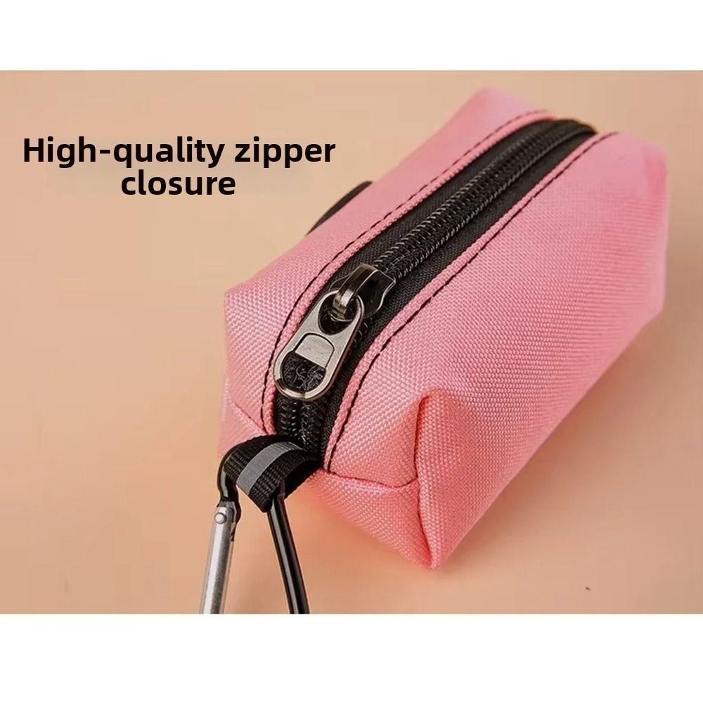 Portable Pet Waste Bag Dispenser Oxford Cloth Animal Waste Collection Pouch Outdoor