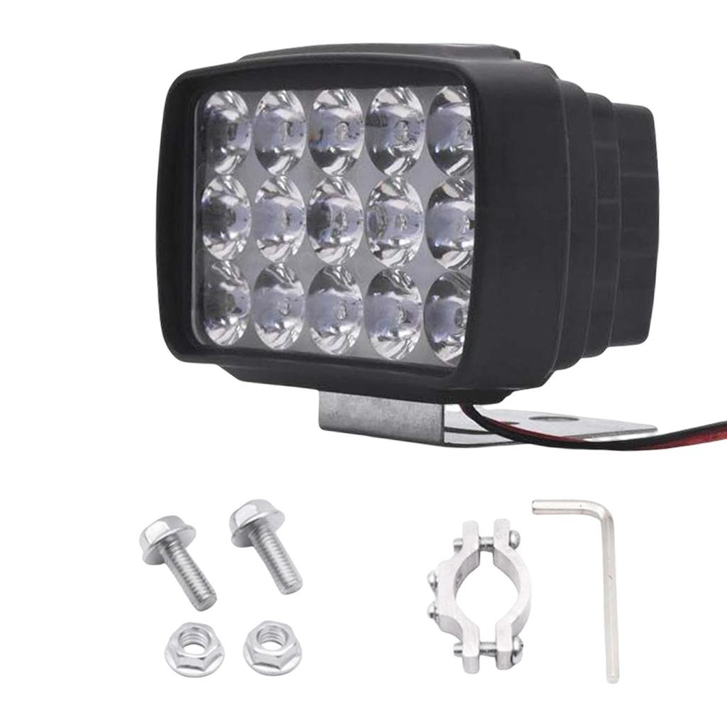 15 LEDs Motorcycle Modification Headlight Replacement Fast Start Long Range Driving Light Spot lamp