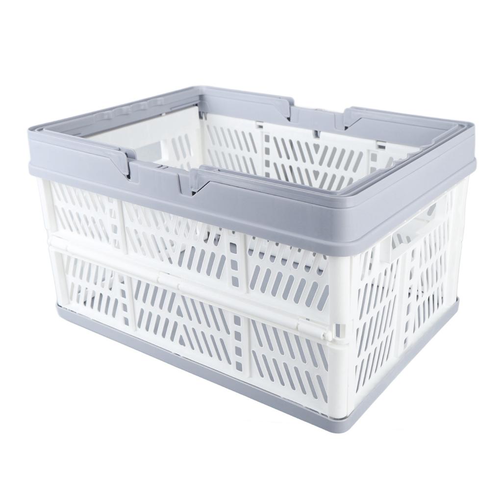 Zusammenklappbare Körbe mit Griffen PP Wasserdichte Zusammenklappbare Aufbewahrungskisten für Zuhause Küche Schlafzimmer